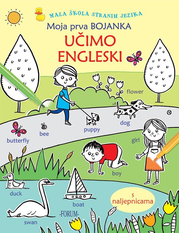 Učimo engleski moja prva bojanka