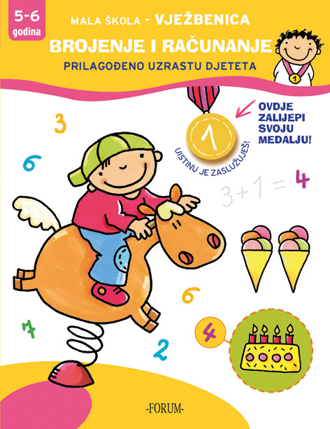 Mala škola- Vježbenica s naljepnicama
