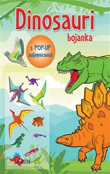 BOJANKA- Dinosauri + pop up naljepnice