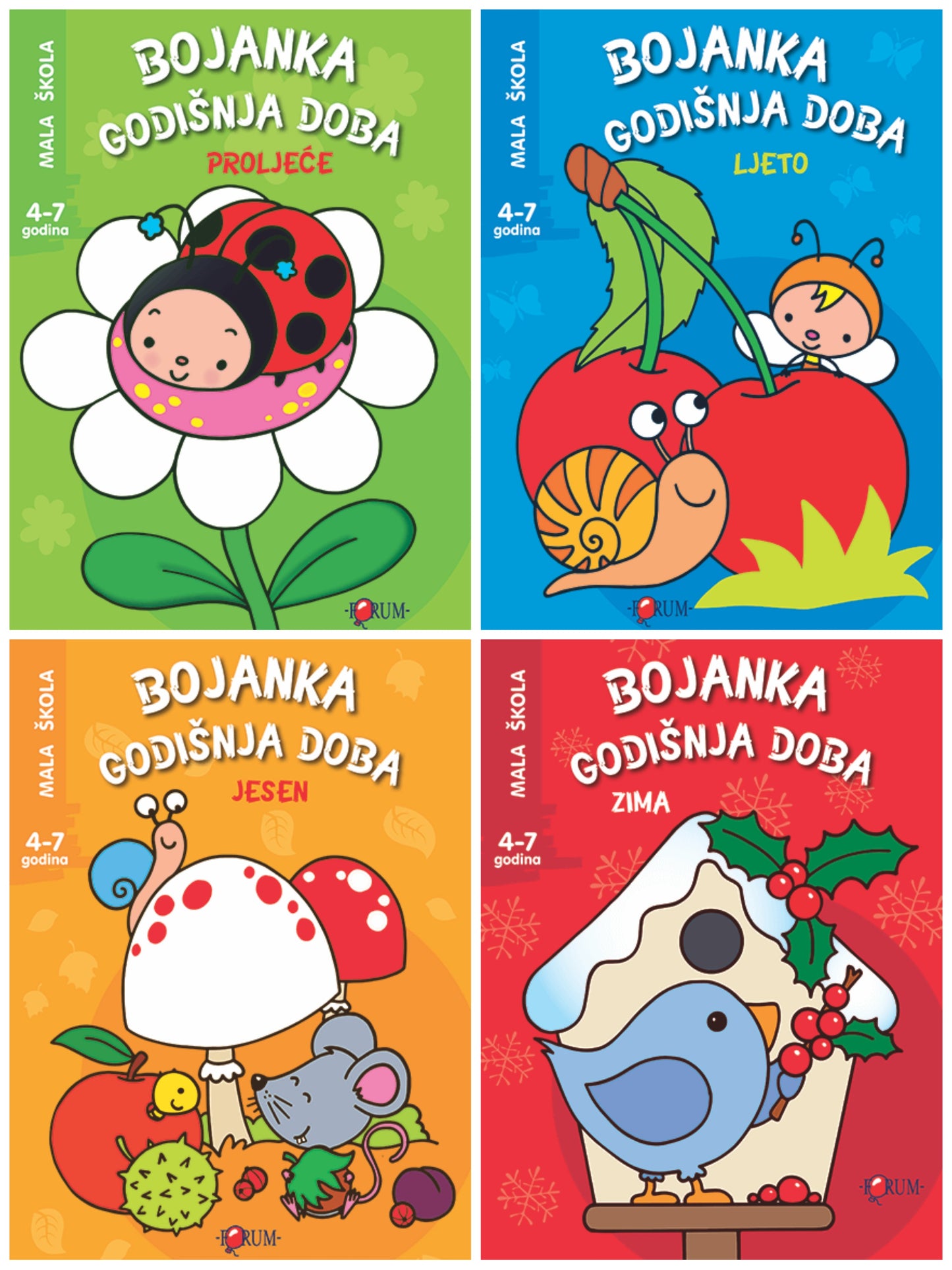 Bojanka godišnja doba 1-4