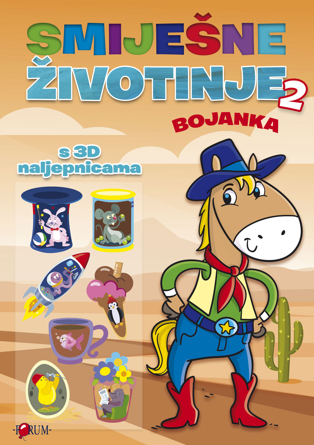 Bojanka smiješne životinje 1-2