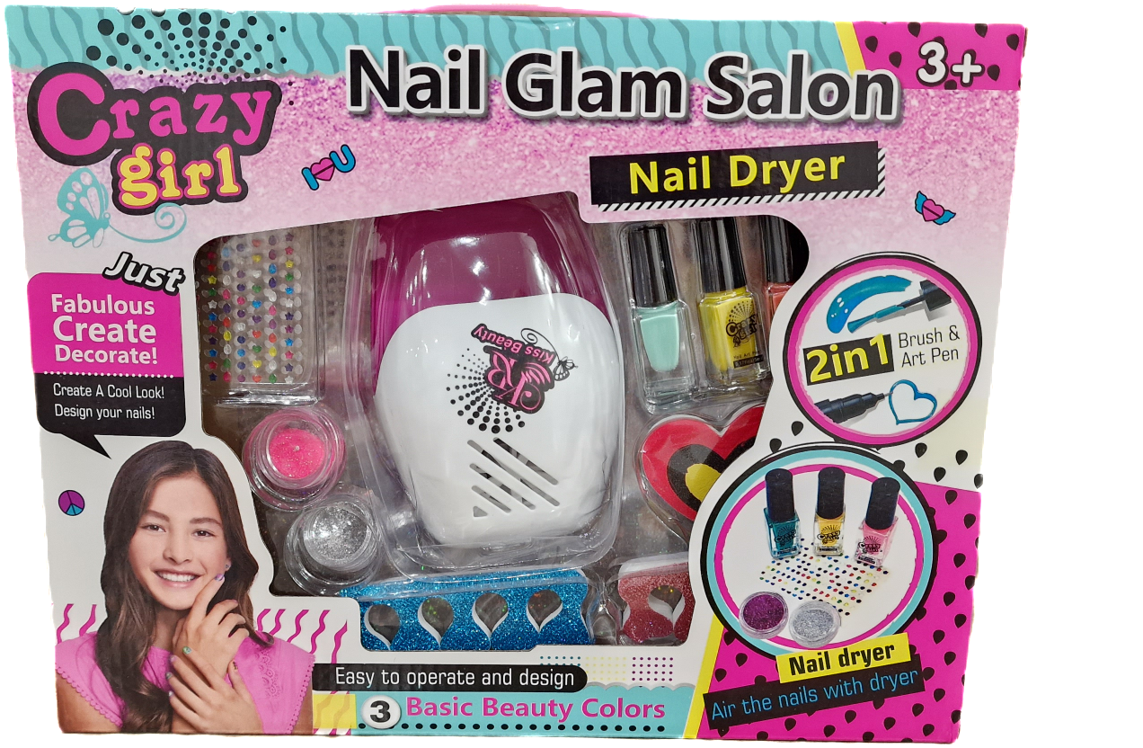 Set za ukrašavanje noktiju CRAZY GIRL