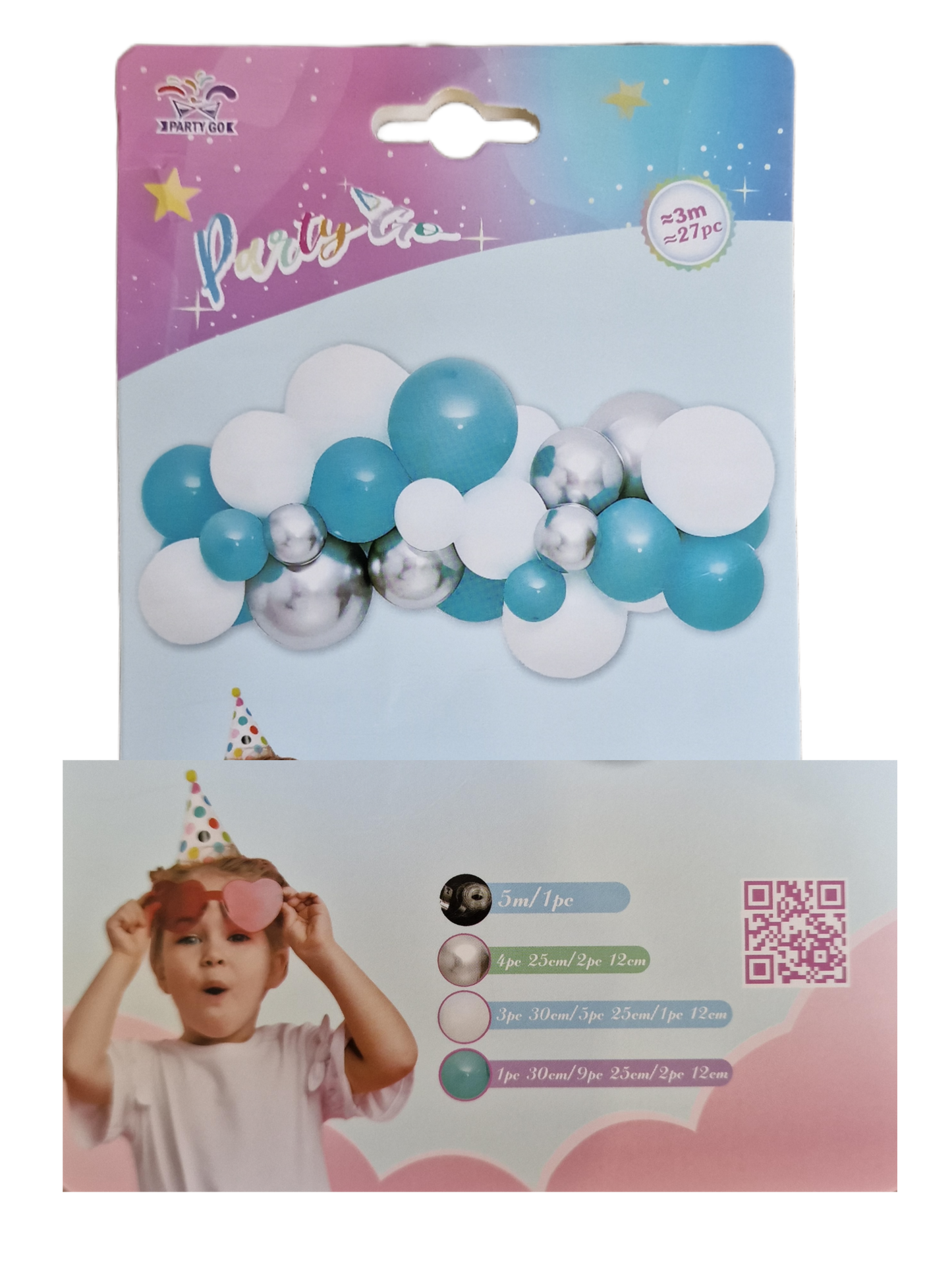 Girlanda od balona 27/1 plavi