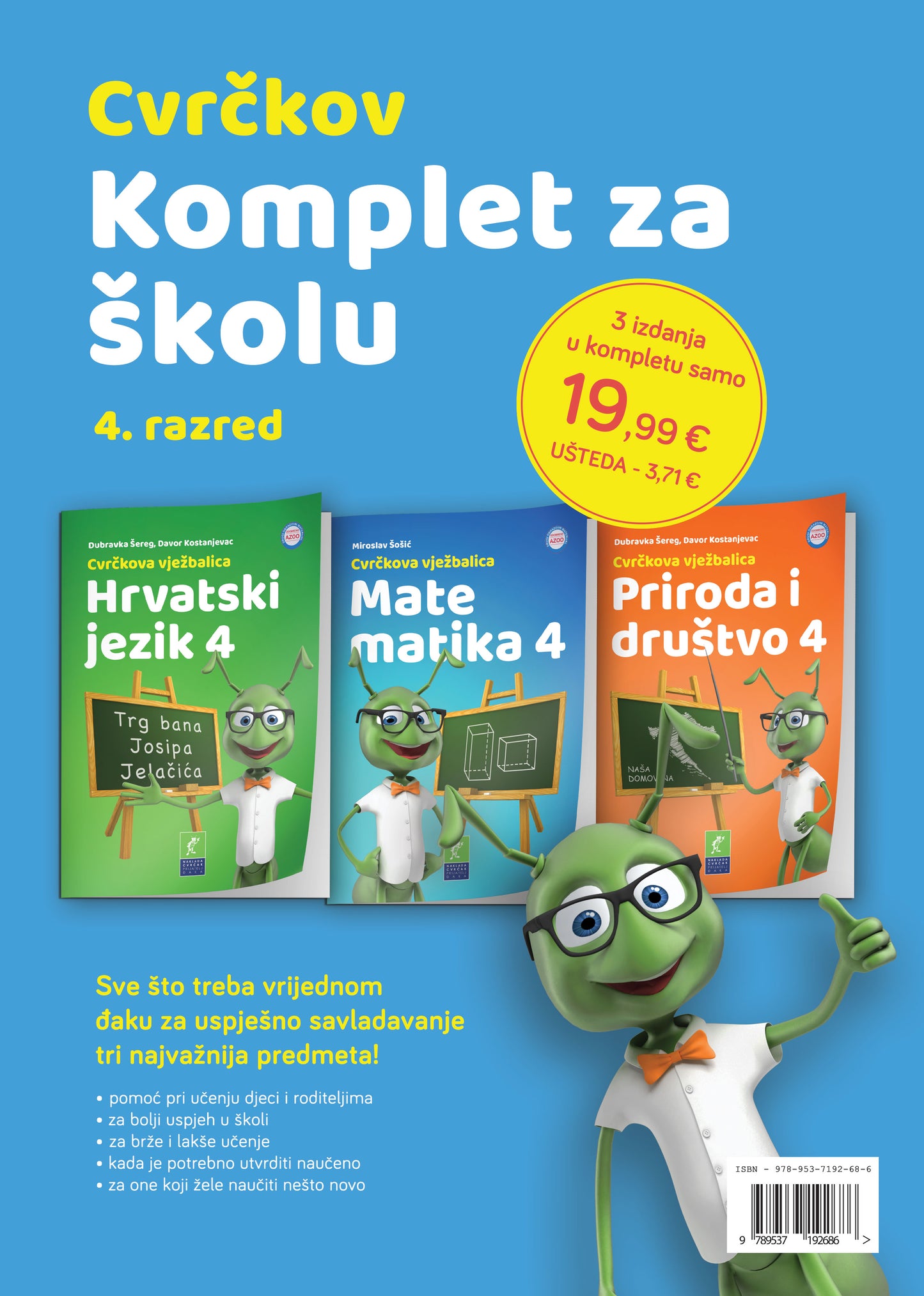 Cvrčkov komplet za školu 4. razred