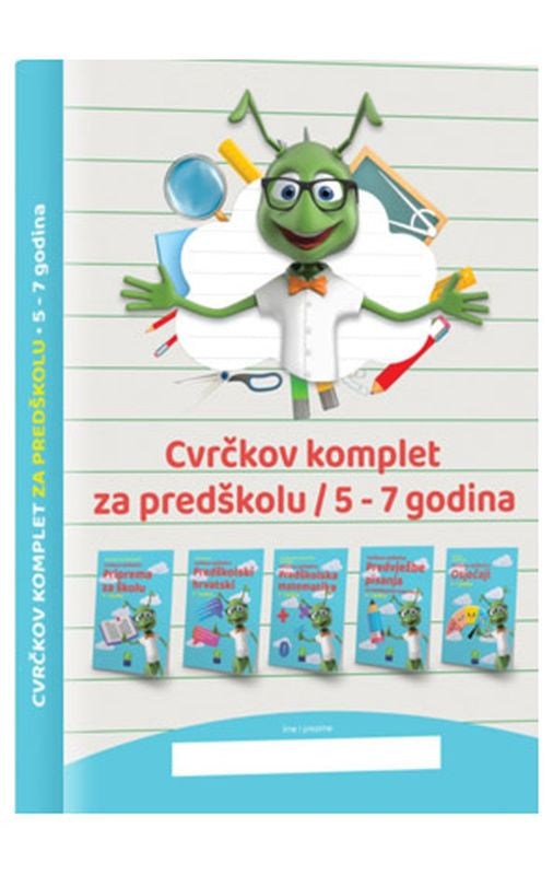 Cvrčkov komplet za predškolu, 5-7 godina