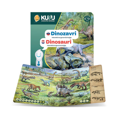 Interaktivna knjiga Kuku - Dinosauri (bez olovke)