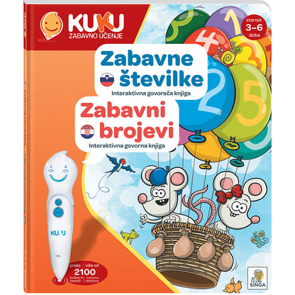 Interaktivna knjiga Kuku - Zabavni brojevi (bez olovke)