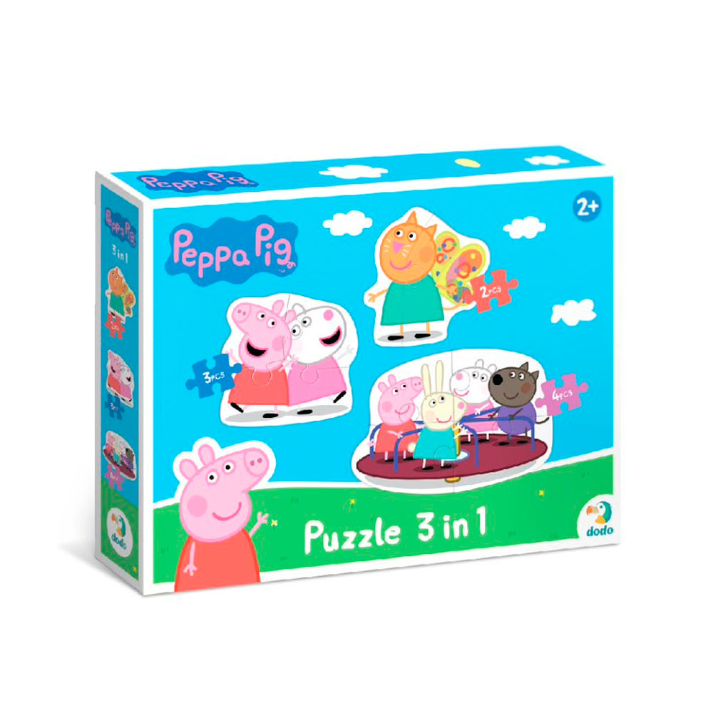 PUZZLE 3 U 1 - Peppa Pig