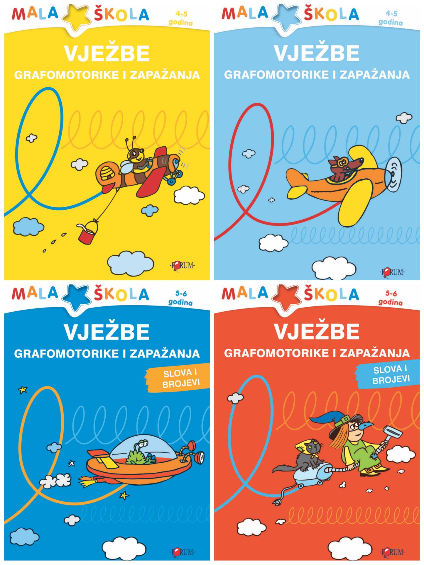 MALA ŠKOLA- Vježbe grafomotorike i zapažanja
