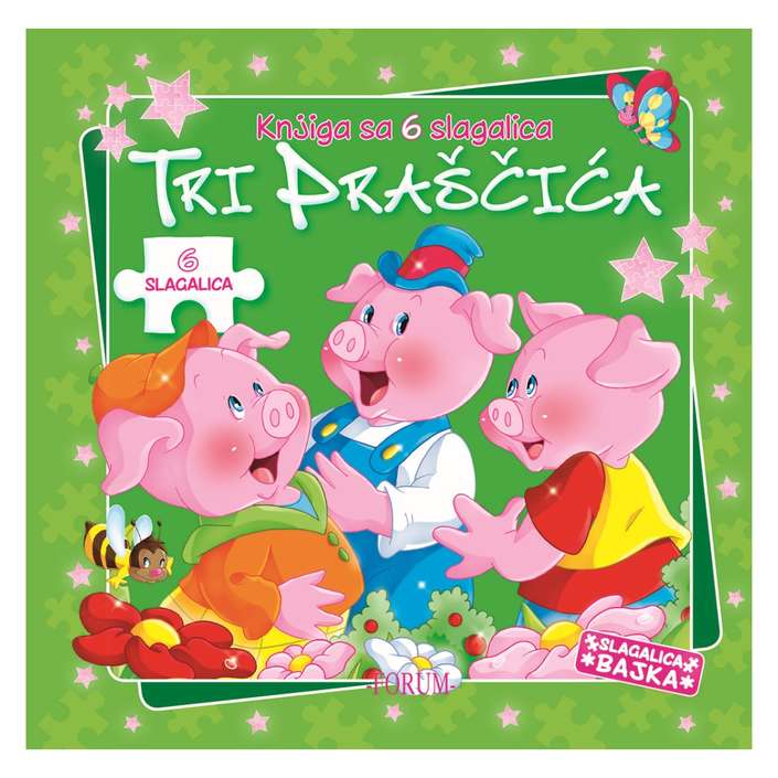 Knjiga sa 6 slagalica- bajke
