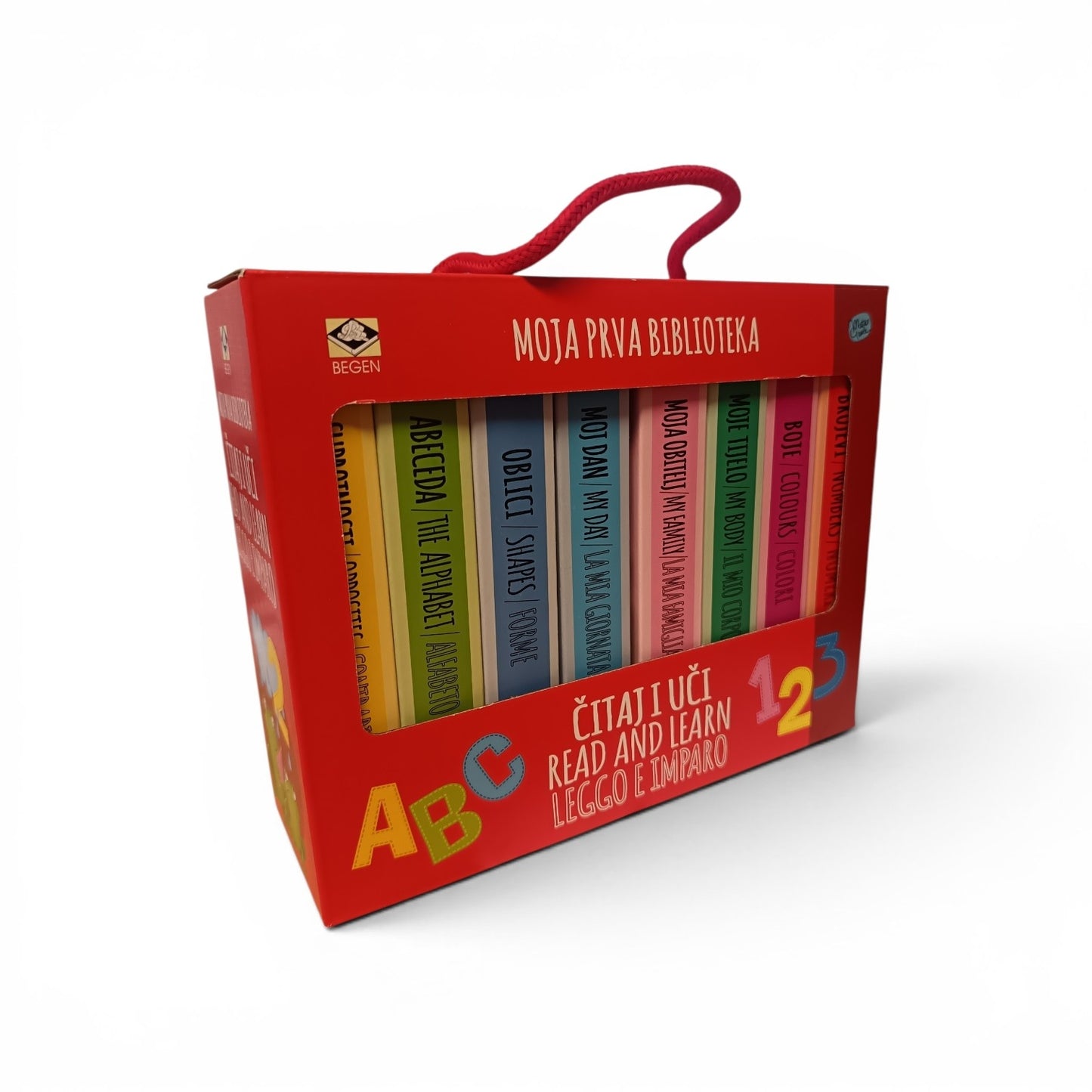 Moja prva biblioteka-ČITAJ I UČI hrvatski-engleski-talijanski