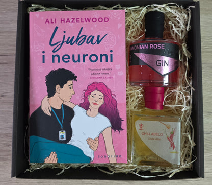 Poklon paket – Ljubav i neuroni + Pannonian Rose Gin + Chillabelo